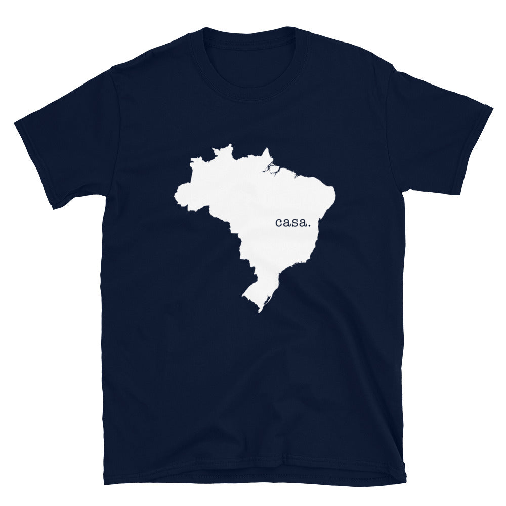 Brazil White Map Unisex T-Shirt