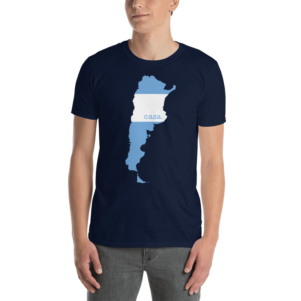 Argentina Flag Map Unisex T-Shirt