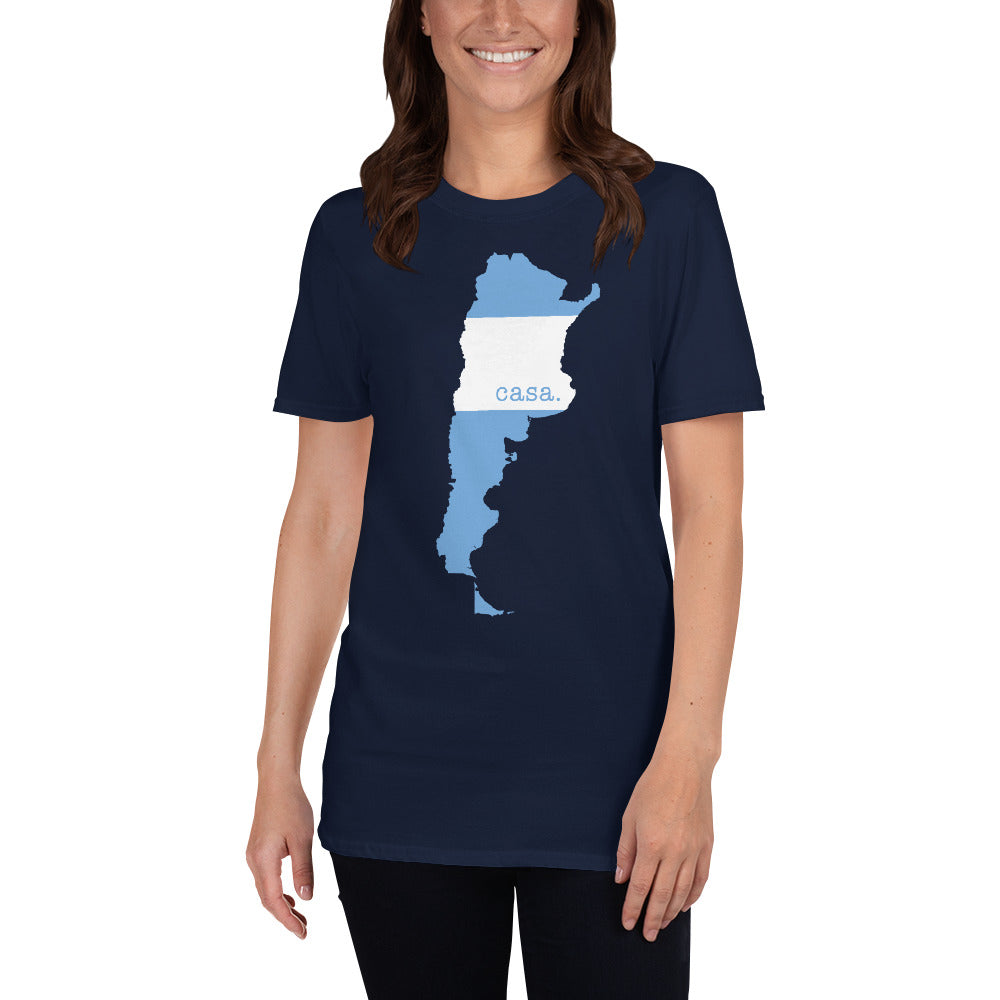 Argentina Flag Map Unisex T-Shirt