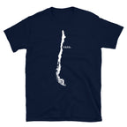 Chile White Map Unisex T-Shirt