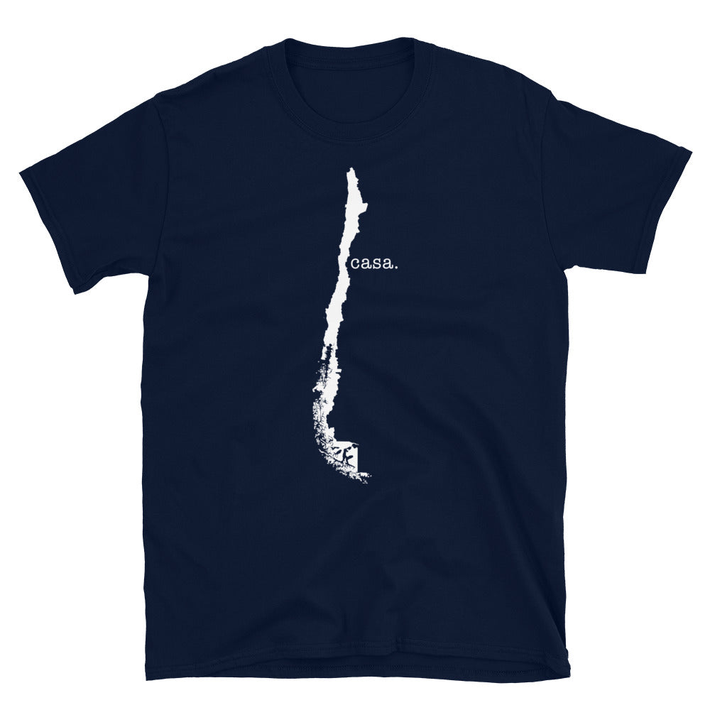 Chile White Map Unisex T-Shirt