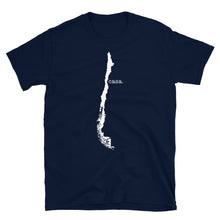 Load image into Gallery viewer, Chile White Map Unisex T-Shirt
