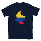 Colombia Flag Map Unisex T-Shirt