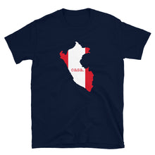 Load image into Gallery viewer, Peru Flag Map Unisex T-Shirt
