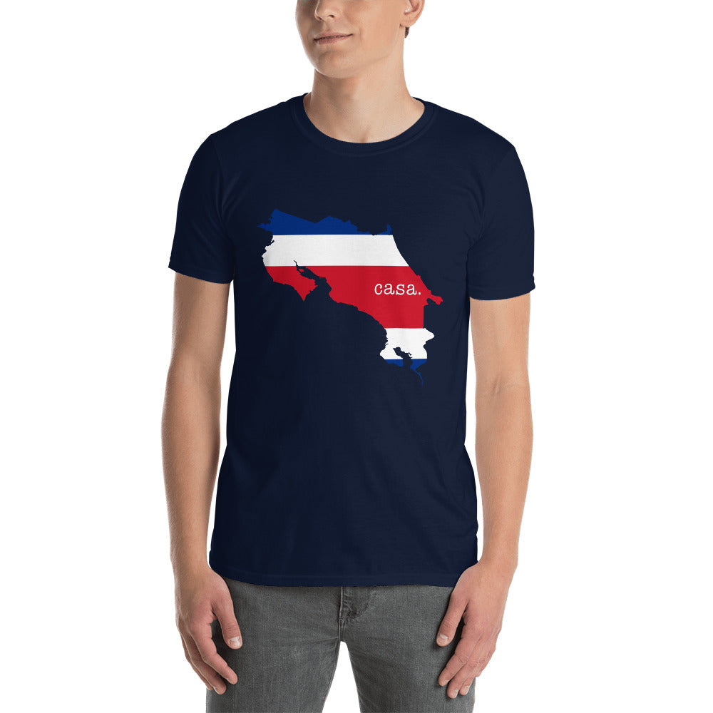 Costa Rica Flag Map Unisex T-Shirt