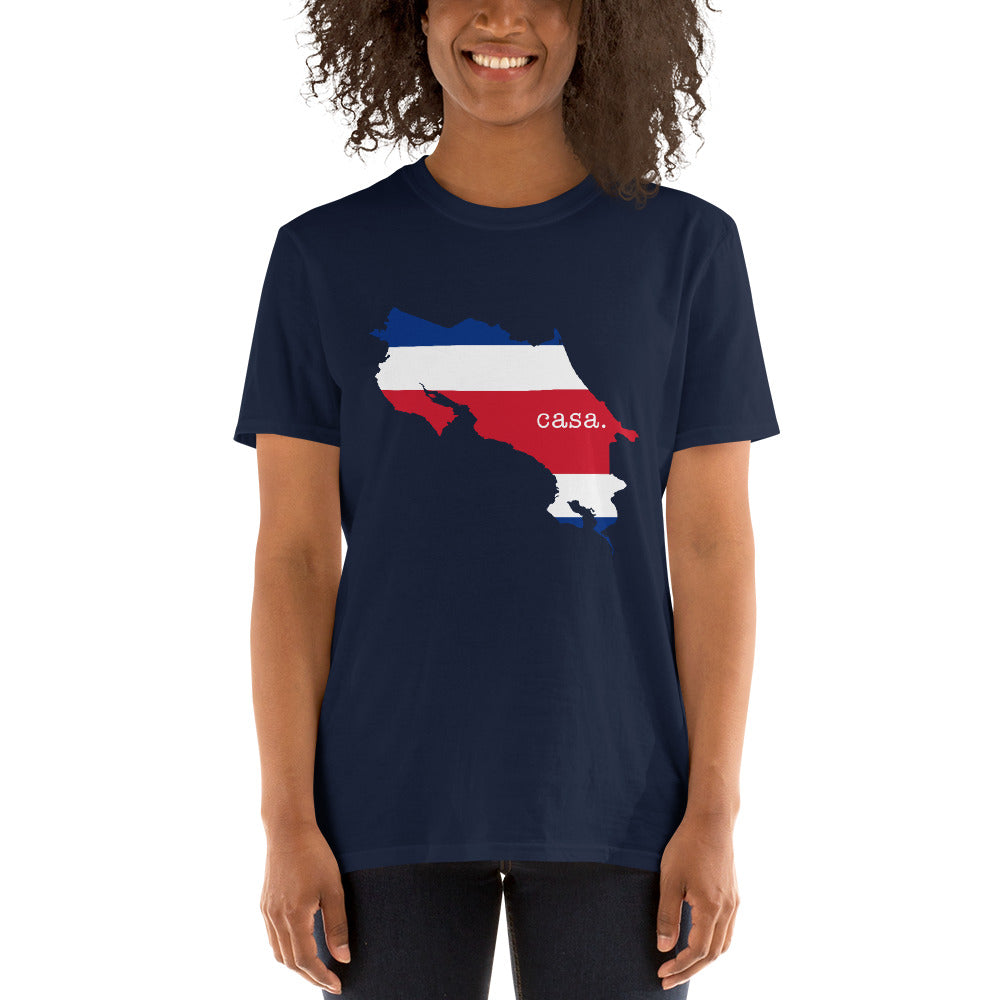 Costa Rica Flag Map Unisex T-Shirt