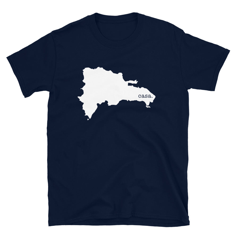 Dominican Republic White Map Unisex T-Shirt