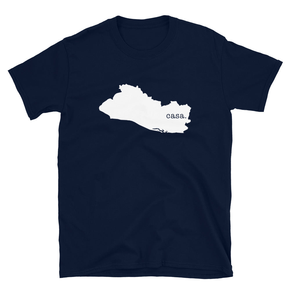 El Salvador White Map Unisex T-Shirt