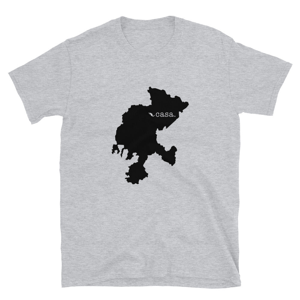 Zacatecas Mexico Black Map Unisex T-Shirt