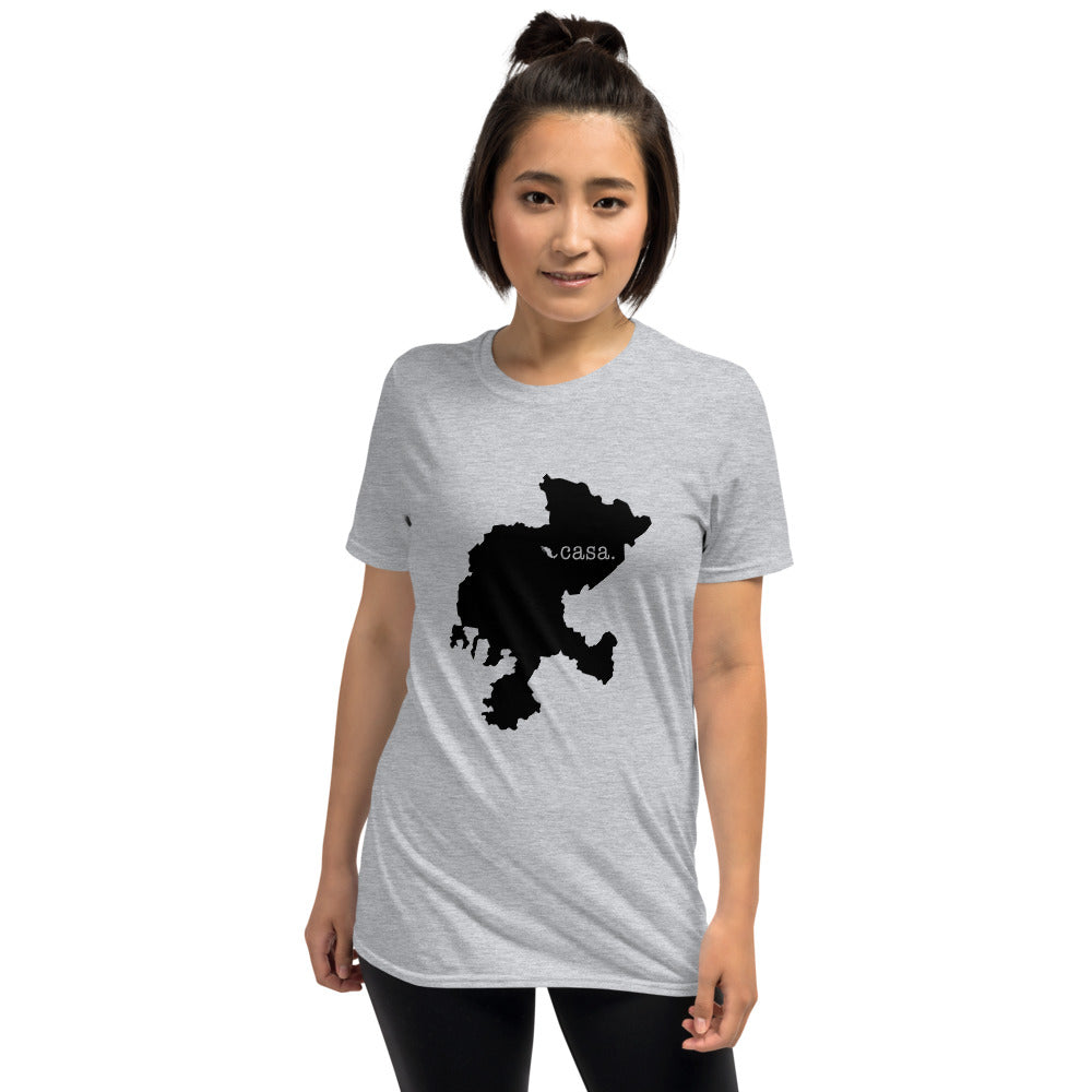 Zacatecas Mexico Black Map Unisex T-Shirt