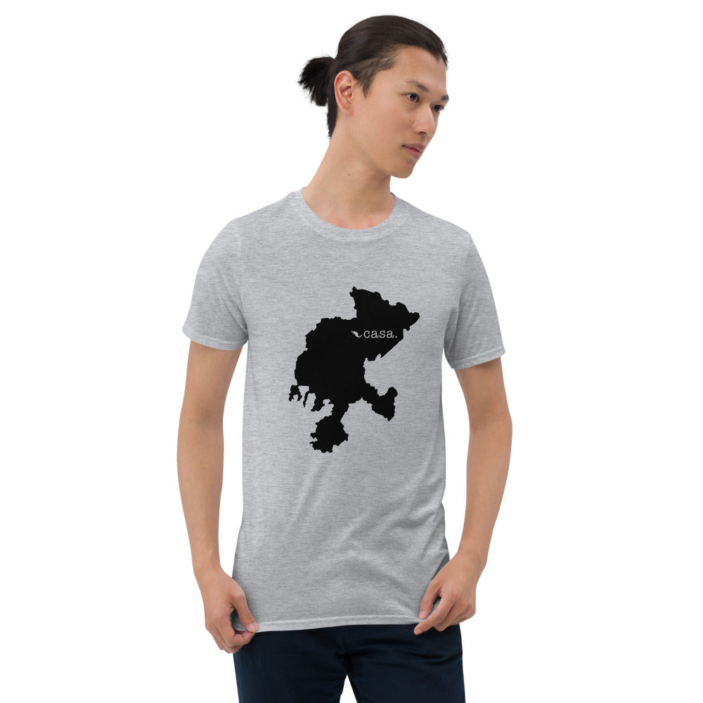 Zacatecas Mexico Black Map Unisex T-Shirt