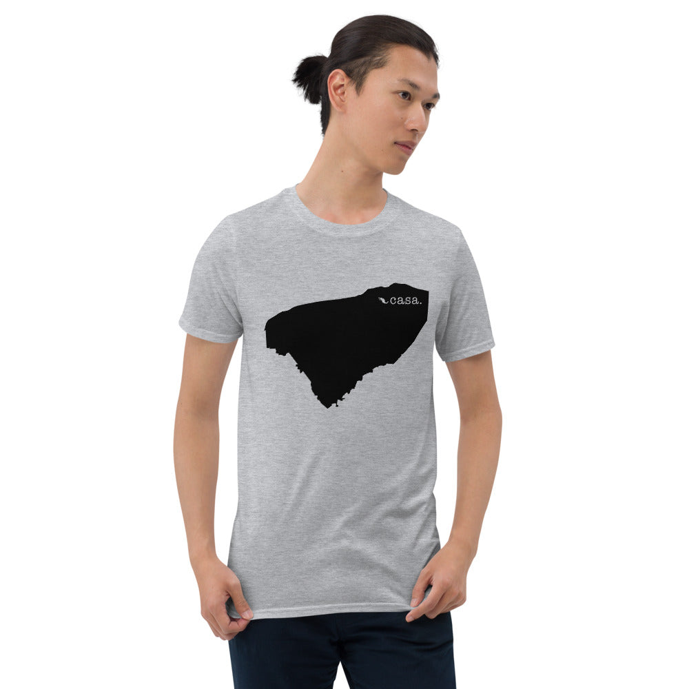 Yucatan Mexico Black Map Unisex T-Shirt