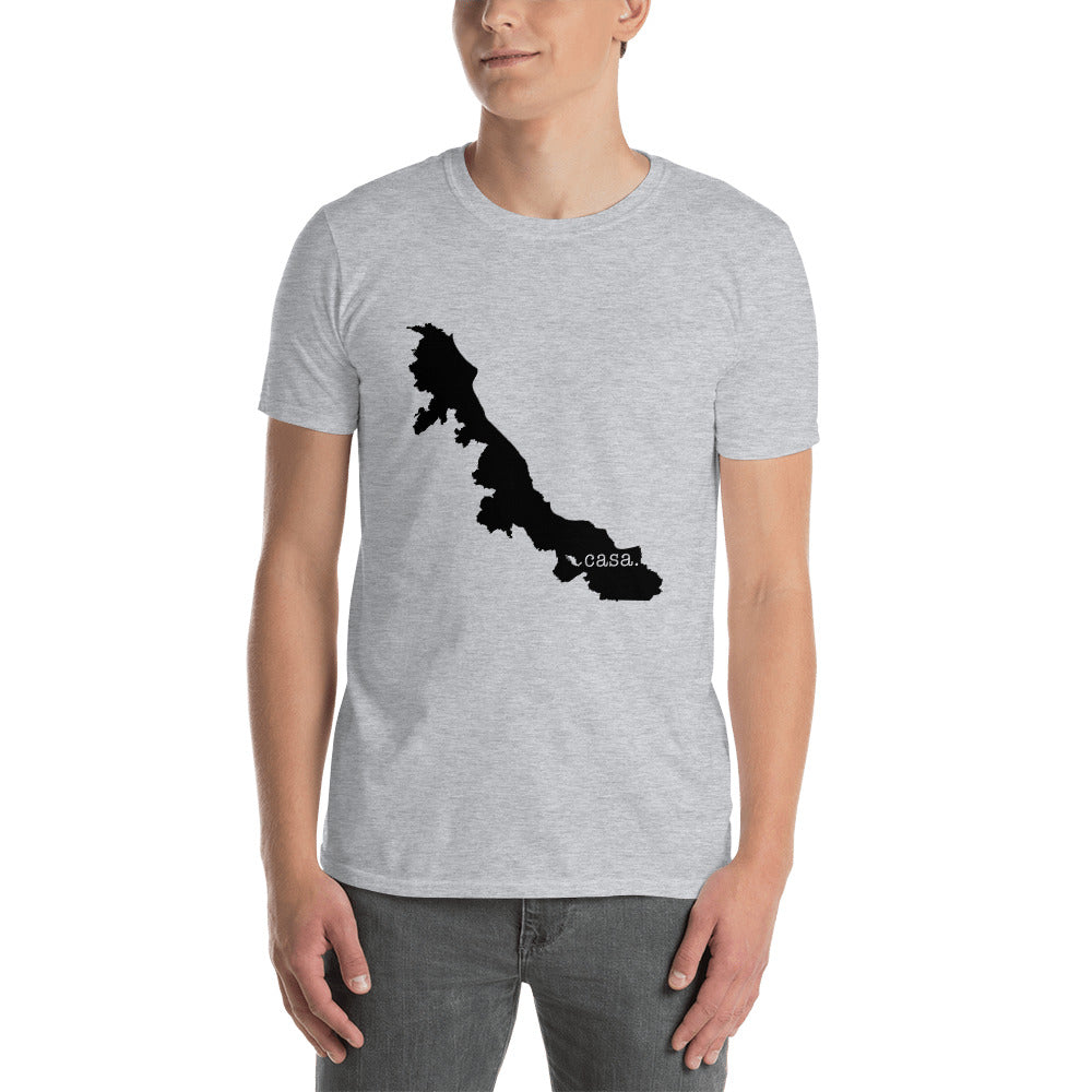 Veracruz Mexico Black Map Unisex T-Shirt