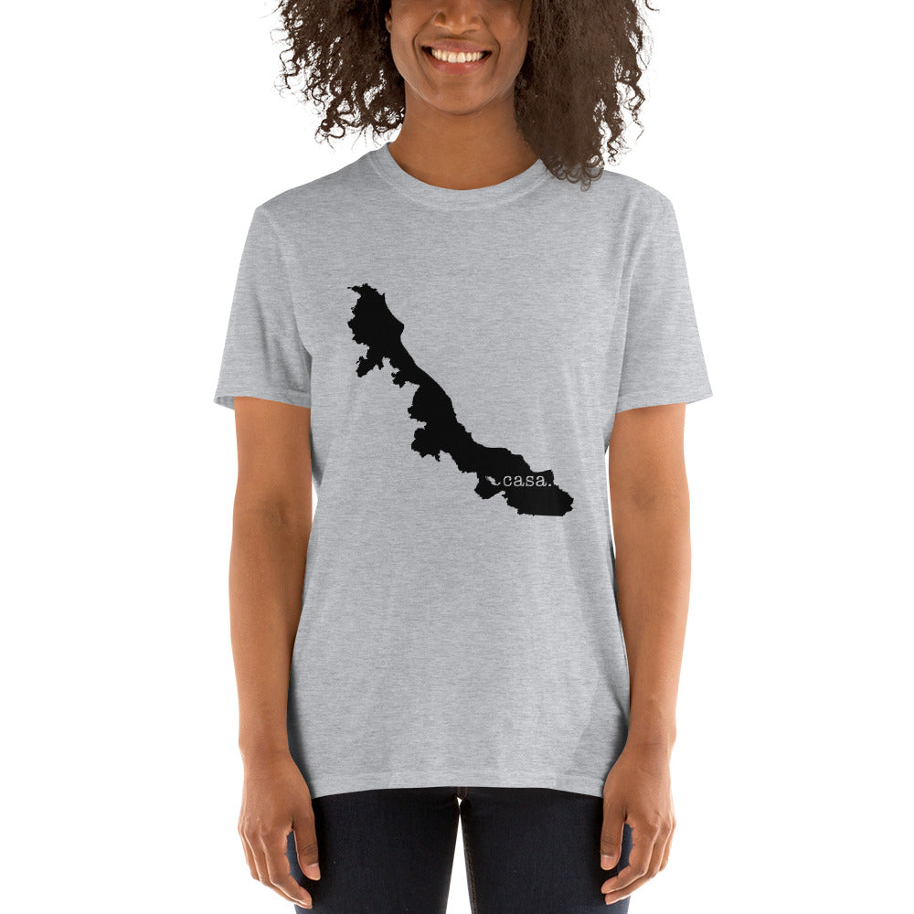 Veracruz Mexico Black Map Unisex T-Shirt