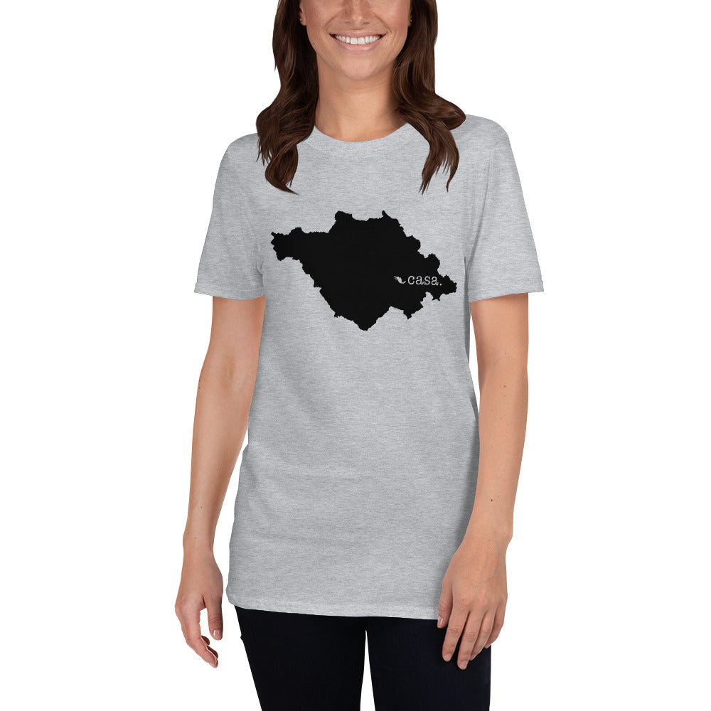 Tlaxcala Mexico Black Map Unisex T-Shirt