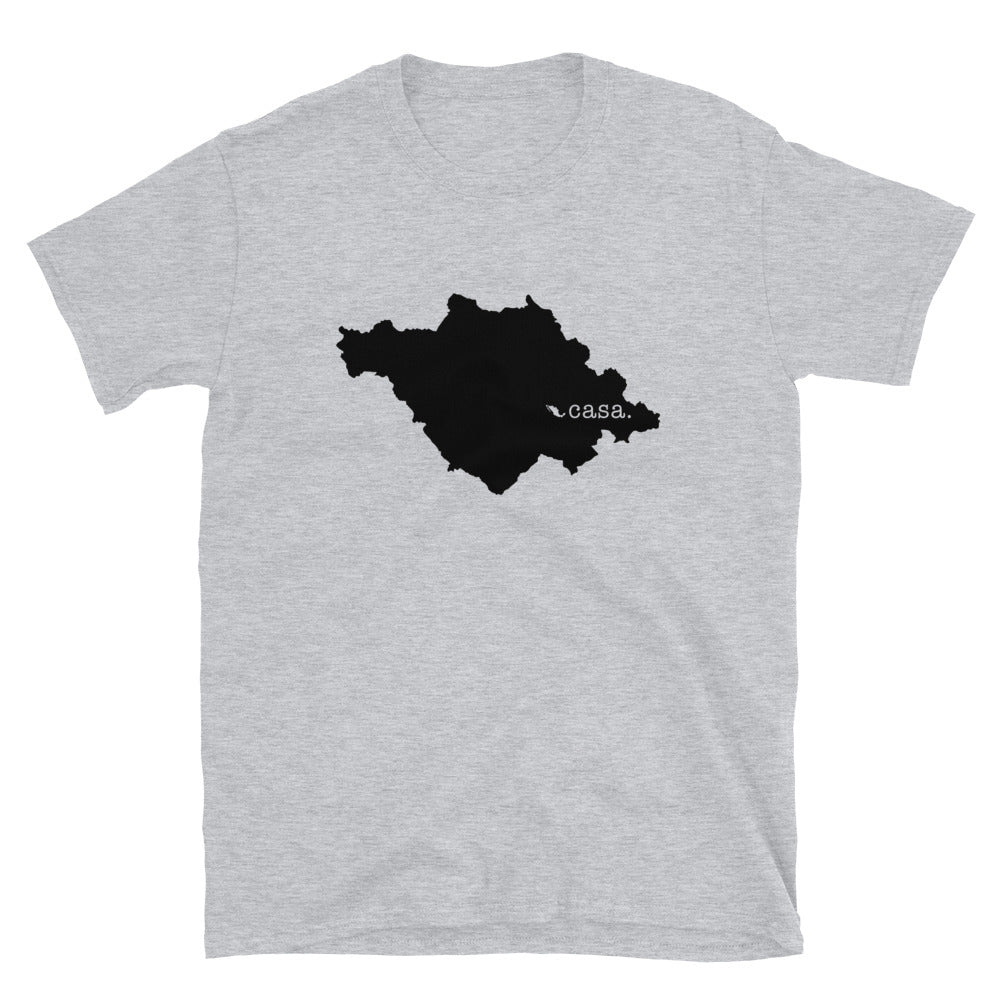 Tlaxcala Mexico Black Map Unisex T-Shirt