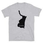 Tamaulipas Mexico Black Map Unisex T-Shirt