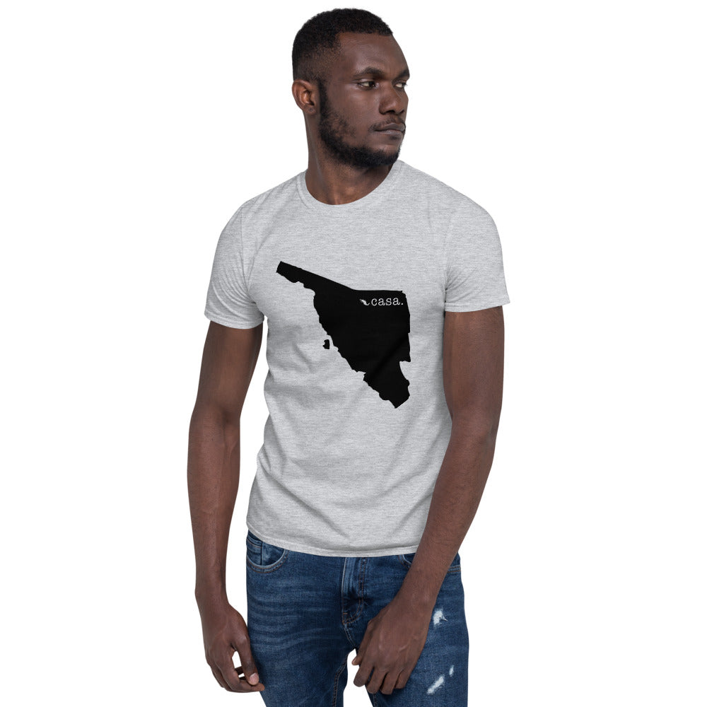 Sonora Mexico Black Map Unisex T-Shirt