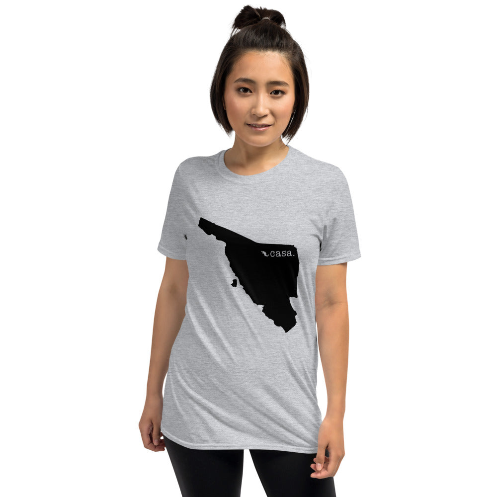 Sonora Mexico Black Map Unisex T-Shirt