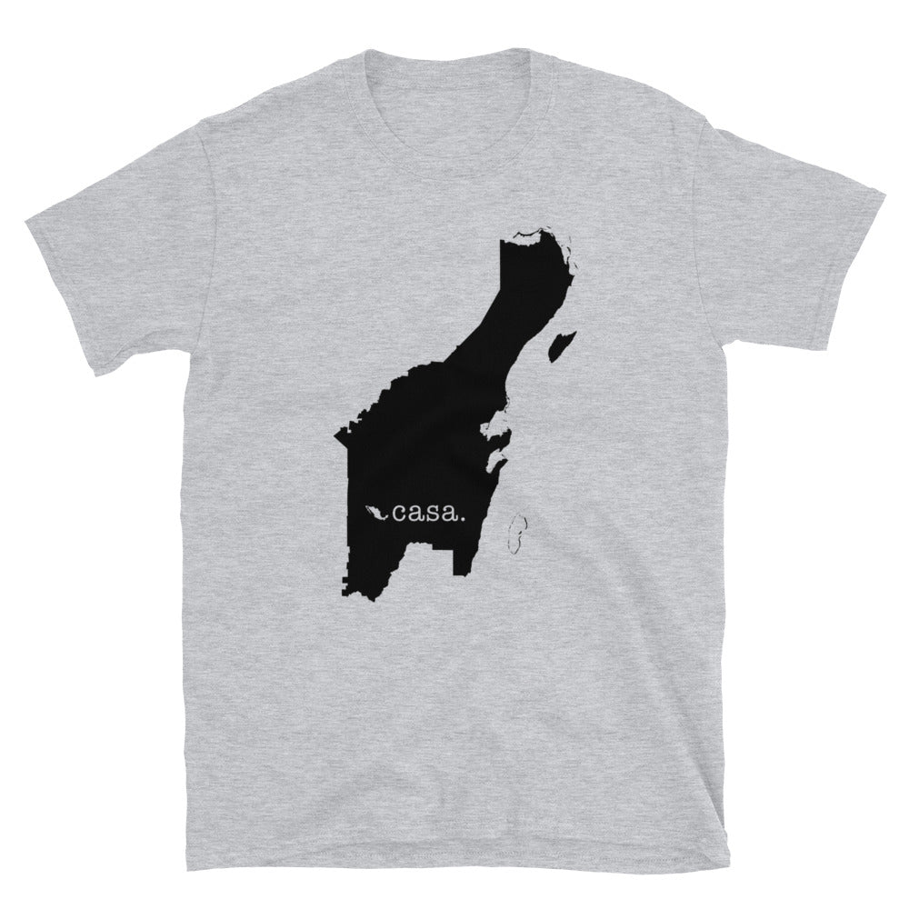 Quintana Roo Mexico Black Map Unisex T-Shirt