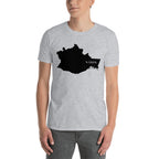 Oaxaca Mexico Black Map Unisex T-Shirt