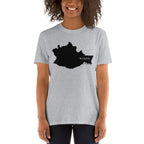 Oaxaca Mexico Black Map Unisex T-Shirt