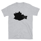 Oaxaca Mexico Black Map Unisex T-Shirt