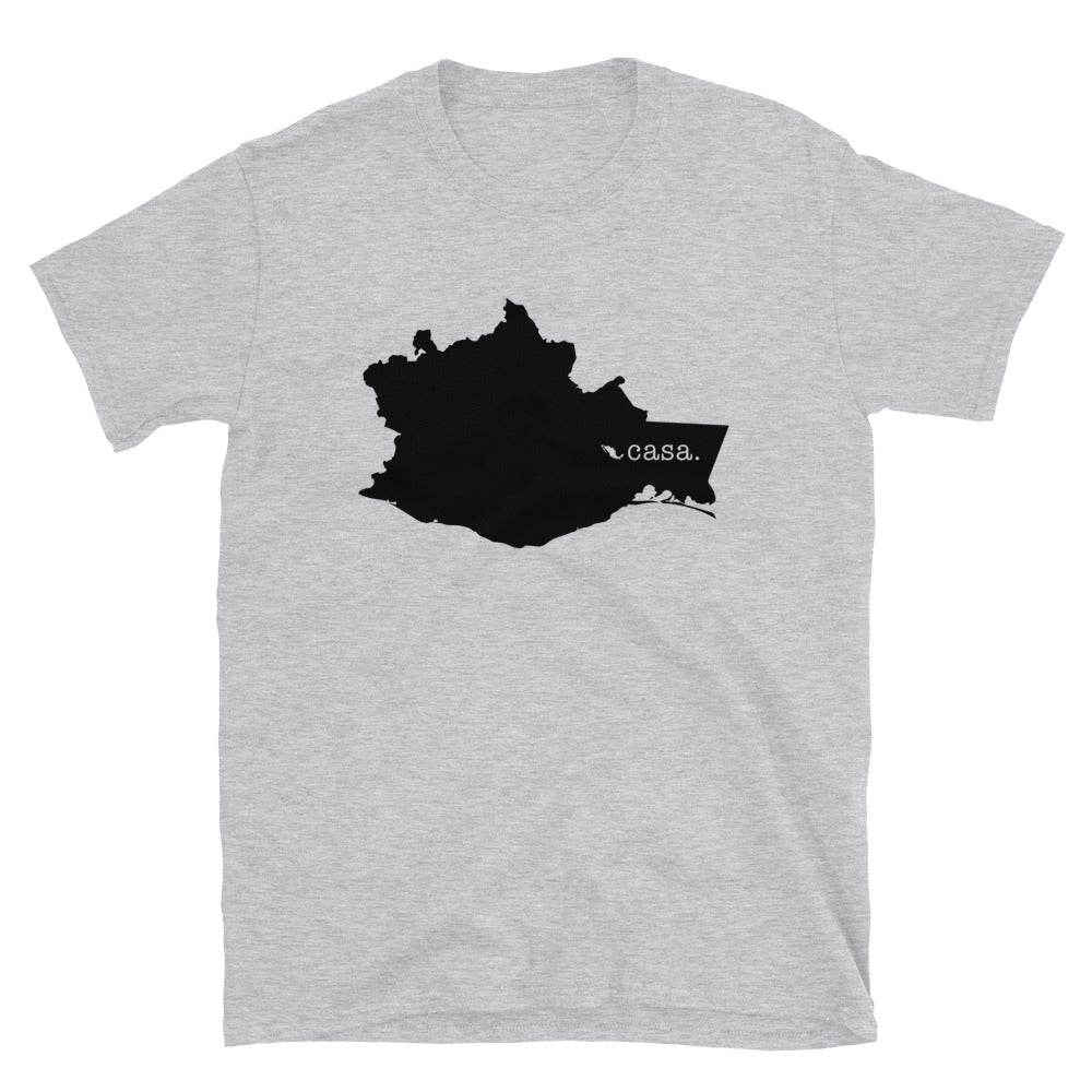 Oaxaca Mexico Black Map Unisex T-Shirt