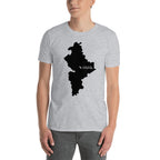 Nuevo Leon Mexico Black Map Unisex T-Shirt