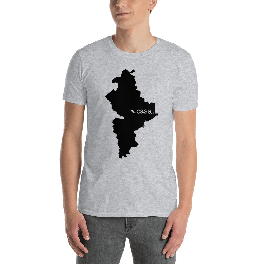 Nuevo Leon Mexico Black Map Unisex T-Shirt