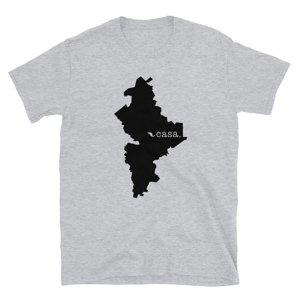 Nuevo Leon Mexico Black Map Unisex T-Shirt