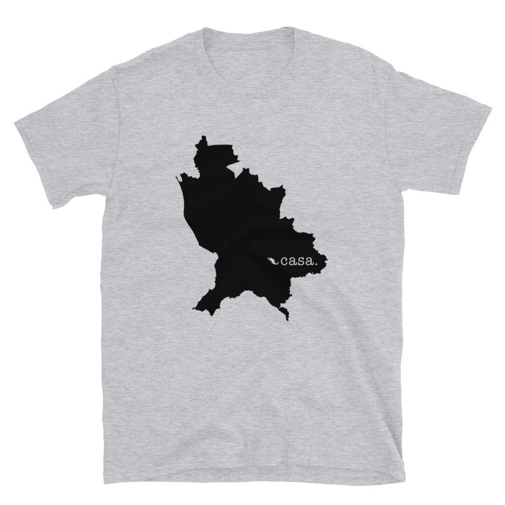 Nayarit Mexico Black Map Unisex T-Shirt