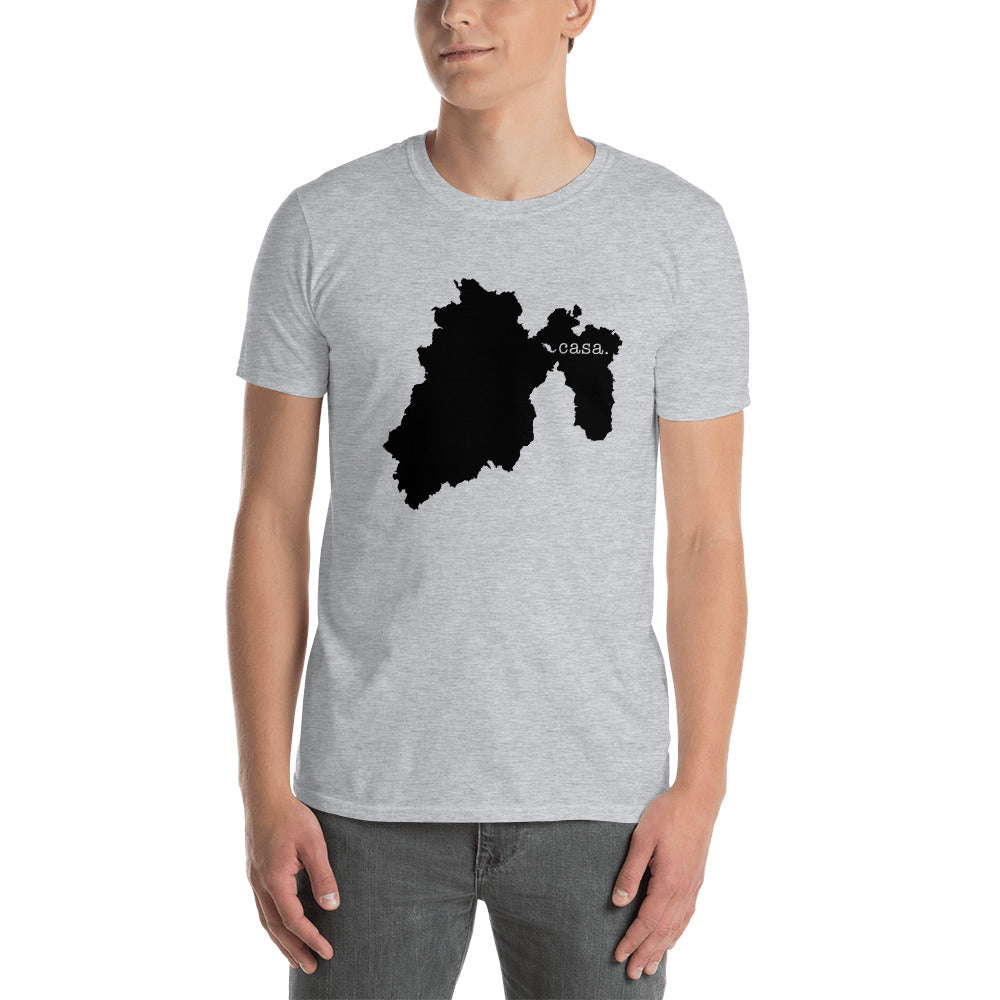 Mexico State Mexico Black Map Unisex T-Shirt