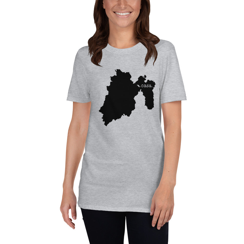 Mexico State Mexico Black Map Unisex T-Shirt