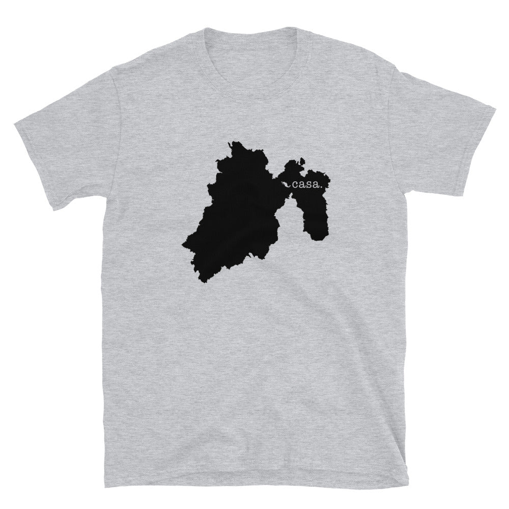 Mexico State Mexico Black Map Unisex T-Shirt