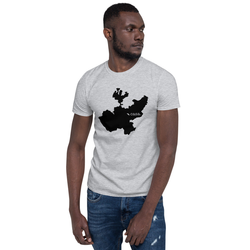 Jalisco Mexico Black Map Unisex T-Shirt