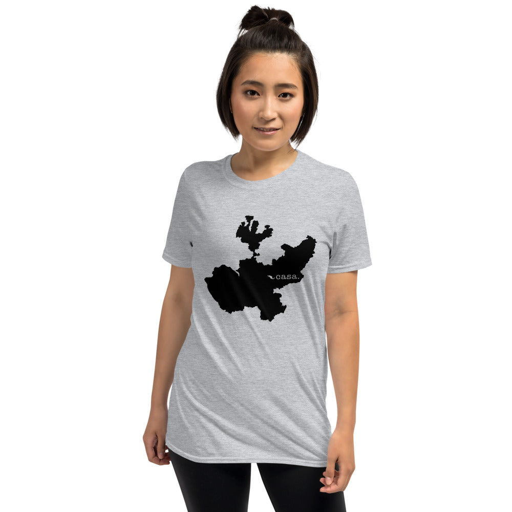 Jalisco Mexico Black Map Unisex T-Shirt