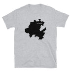 Hidalgo Mexico Black Map Unisex T-Shirt