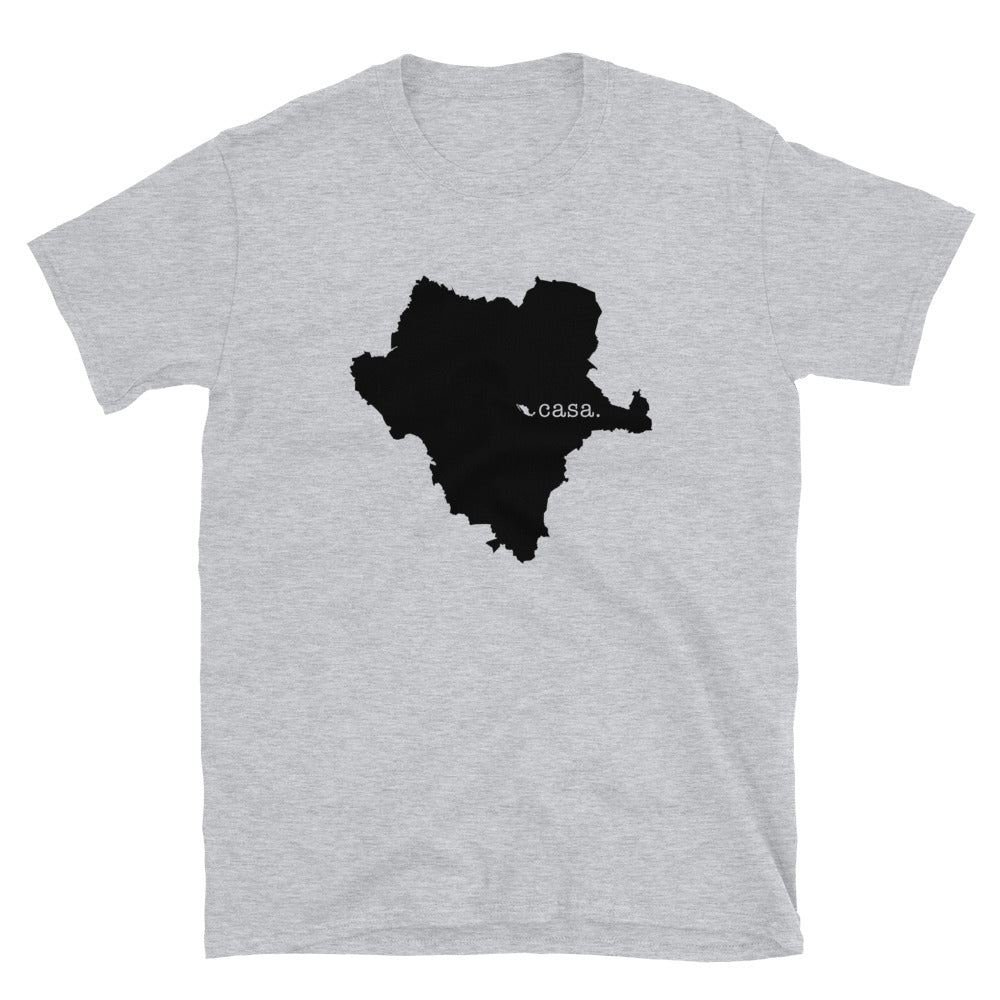 Durango Mexico Black Map Unisex T-Shirt