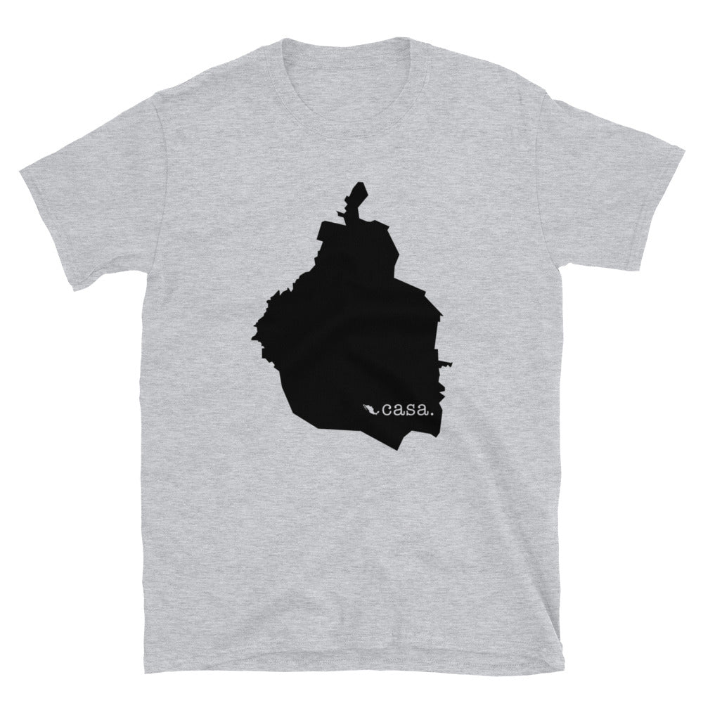 Distrito Federal Mexico Black Map Unisex T-Shirt