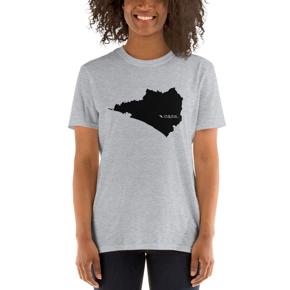 Colima Mexico Black Map Unisex T-Shirt