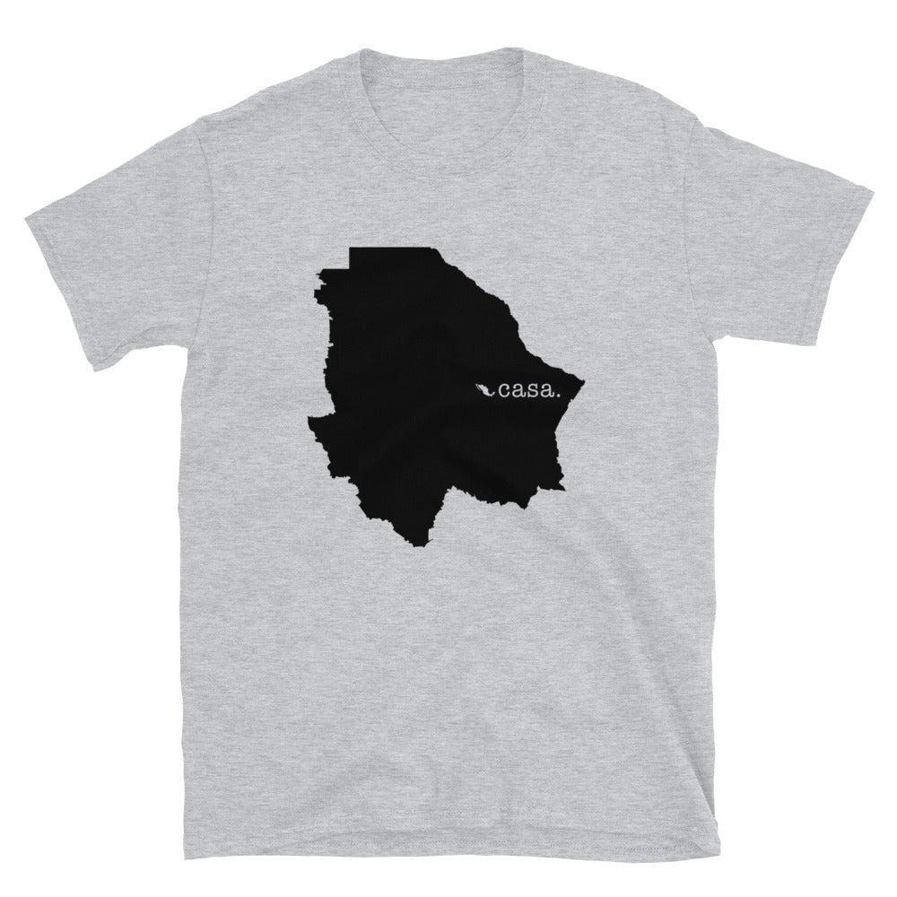 Chihuahua Mexico Black Map Unisex T-Shirt