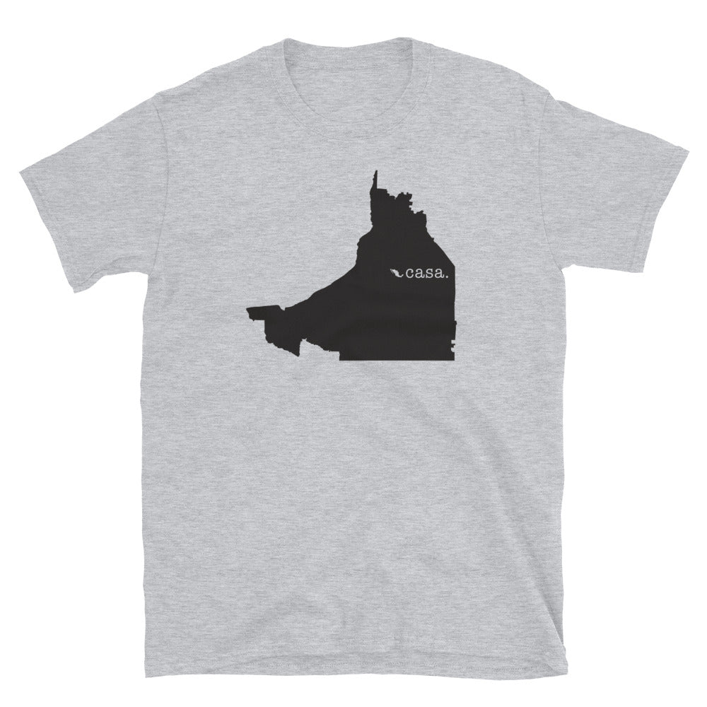 Campeche Mexico Black Map Unisex T-Shirt