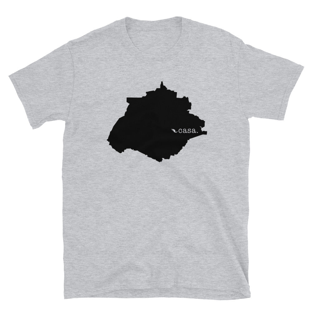 Aguascalientes Mexico Black Map Unisex T-Shirt