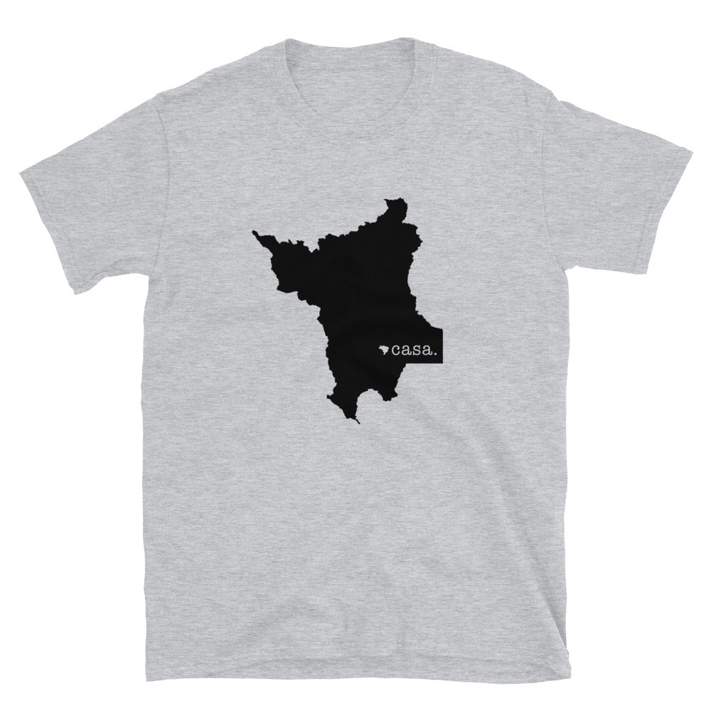 Roraima Brazil Black Map Unisex T-Shirt