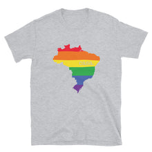 Load image into Gallery viewer, Brazil Map Pride Map Unisex T-Shirt
