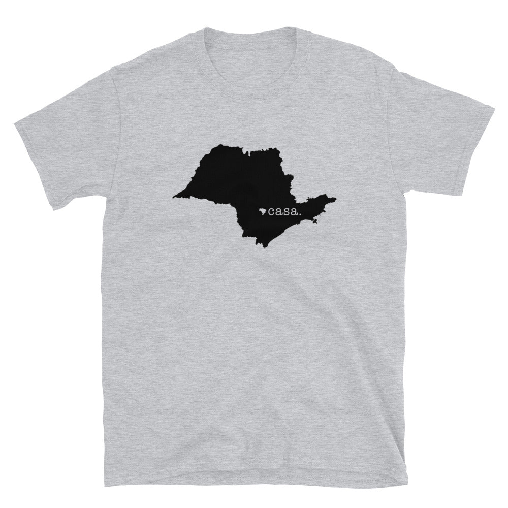 São Paulo Brazil Black Map Unisex T-Shirt