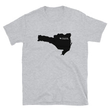 Load image into Gallery viewer, Santa Catarina Brazil Black Map Unisex T-Shirt
