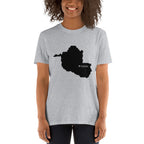 Rondonia Brazil Black Map Unisex T-Shirt