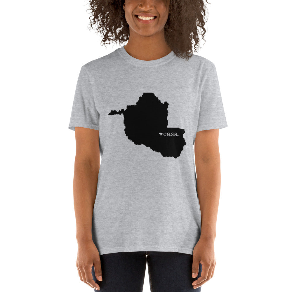 Rondonia Brazil Black Map Unisex T-Shirt